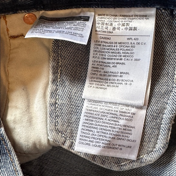 Levi’s denim jeans Gusset Taper size 30 NWT Levi’s altered - Picture 13 of 15